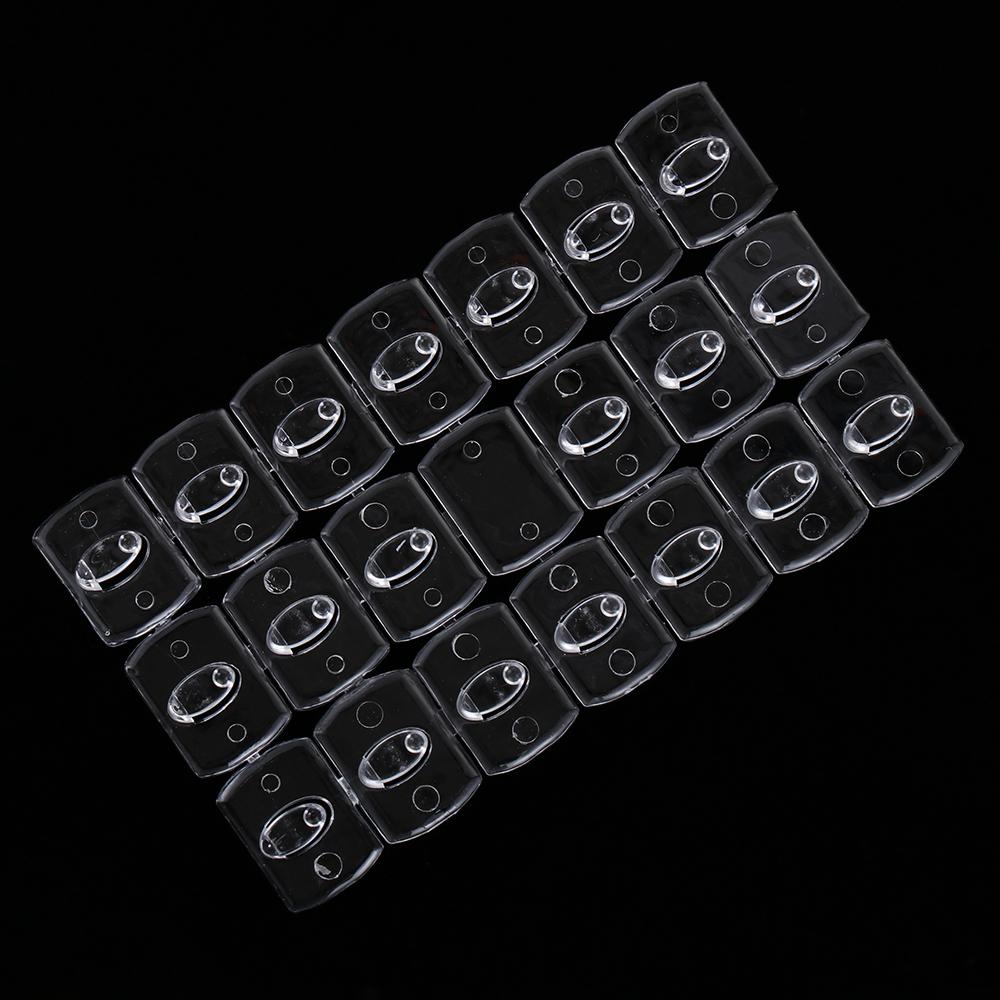 20Pcs Mini Size Seamless Adhesive Hooks Damage Free Damage Free Hanging Light Clips  Indoor Lights