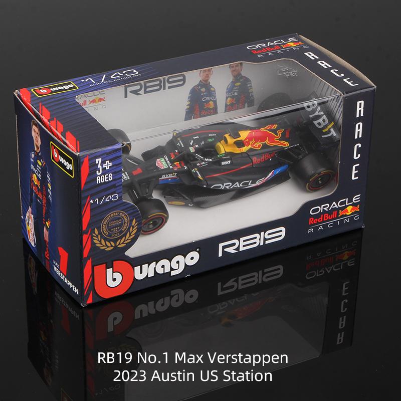 ABAC1 Bburago 1:43 2023 F1 Model RB19 W14 SF23 C43 A523 AMR23 Racing Alloy Car Toy Red Bull Mercedes Alfa Romeo Apline