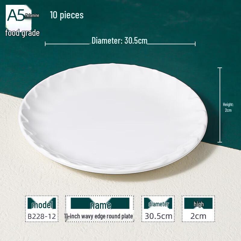 Commercial Melamine Round Serving Plate