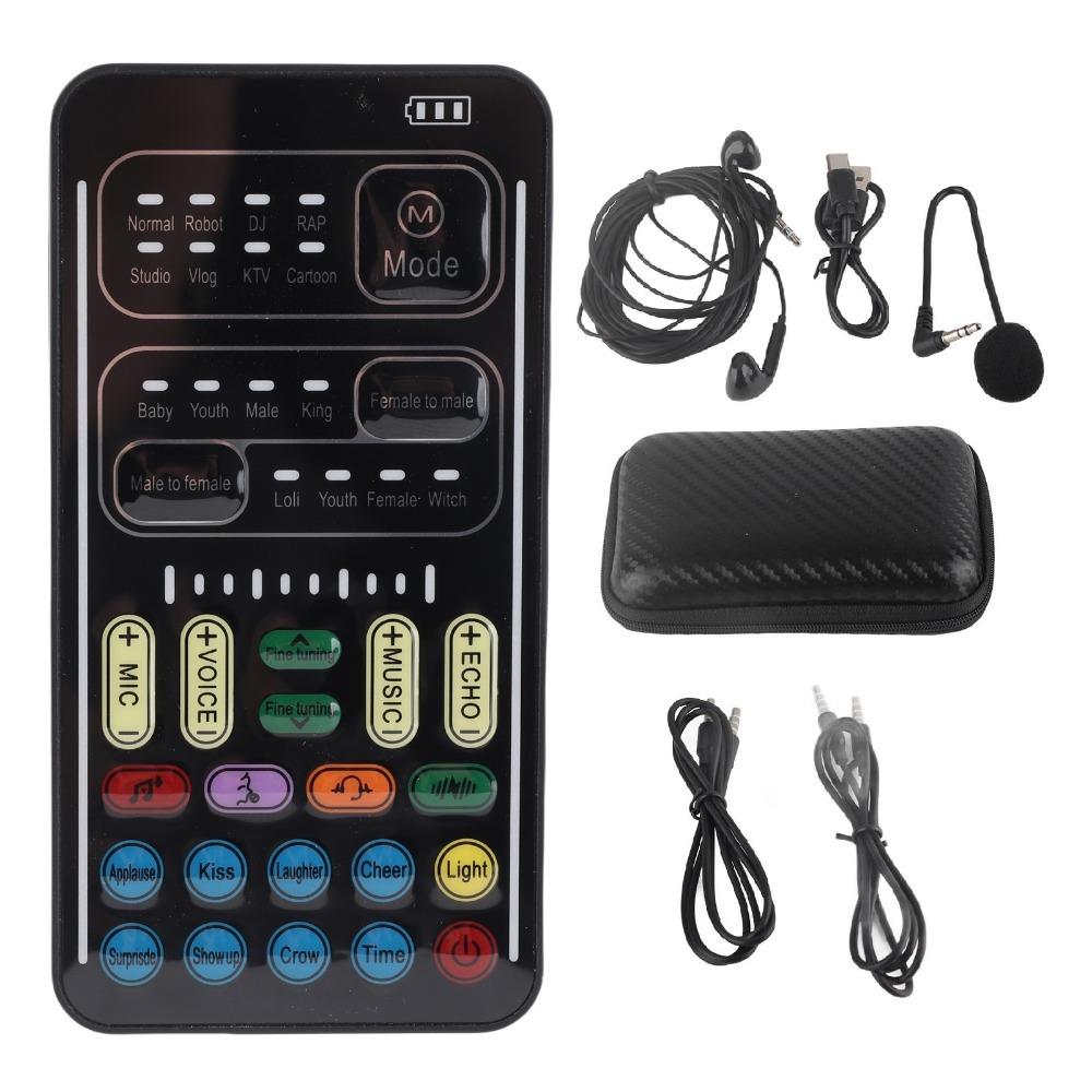16 Modes I9 Voice Changer Set 8 Voice Sound Changer  For Game Anchor Recording Computer