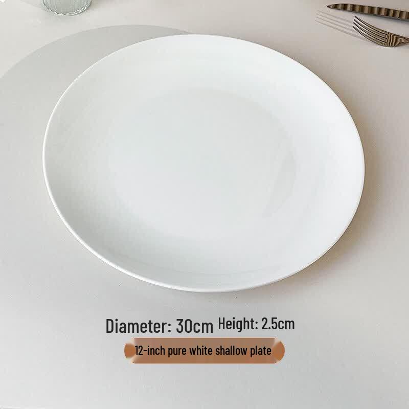 Qiwai Nordic Ceramic Round Dinner Plate