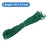 Uxcell Twisted Cord Trim 5 Yard 3mm 3-Ply Twine Braided Rope Shiny Thread String for Craft Gift Bag Curtain Christmas Decor