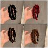 Elegant Shiny Rhinestone Headband French Style Women Sequin Hairband  Banquet