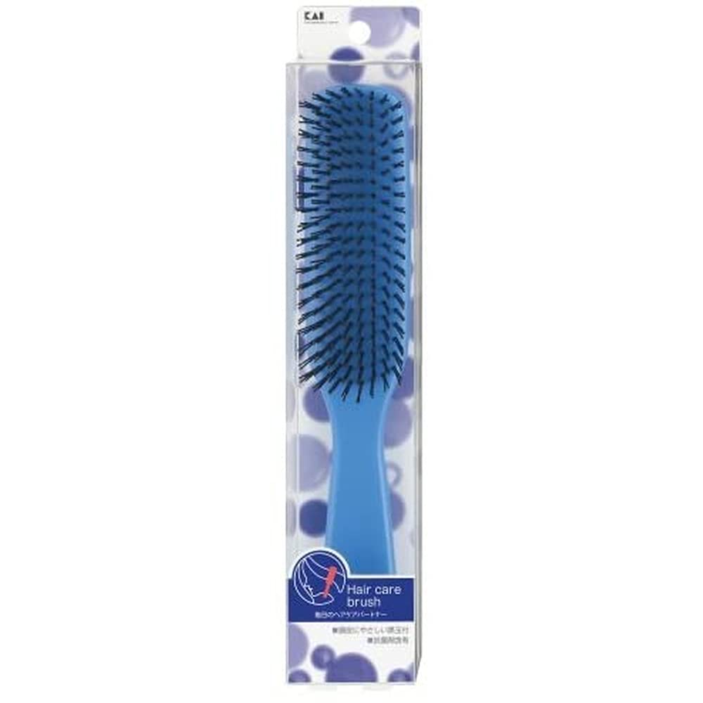 

Kai Corporation Hair Care Nylon HL0008 Brush, Large, Bristles, синий