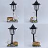 Garden Outdoor Statue Animal Figurine with Solar Lantern Gift Crafts Stylish Resin