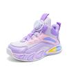 Girls' middle-aged and older children's basketball shoes, light boys' sports shoes, 2025 new spring leather children's sports shoes