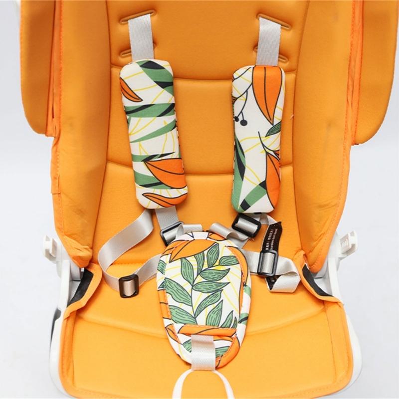 Universal Car Belt Covers Breathable Pram Belt Cushion 3 Pads Seat Belt Pad Provide a Comfortable Touch for Your Newborn