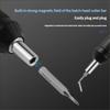 Practical Ratcheting Screwdriver 5 Piece Bit Set Smooth Ratcheting Mechanism Nonslip Handle Compact Storage Solution