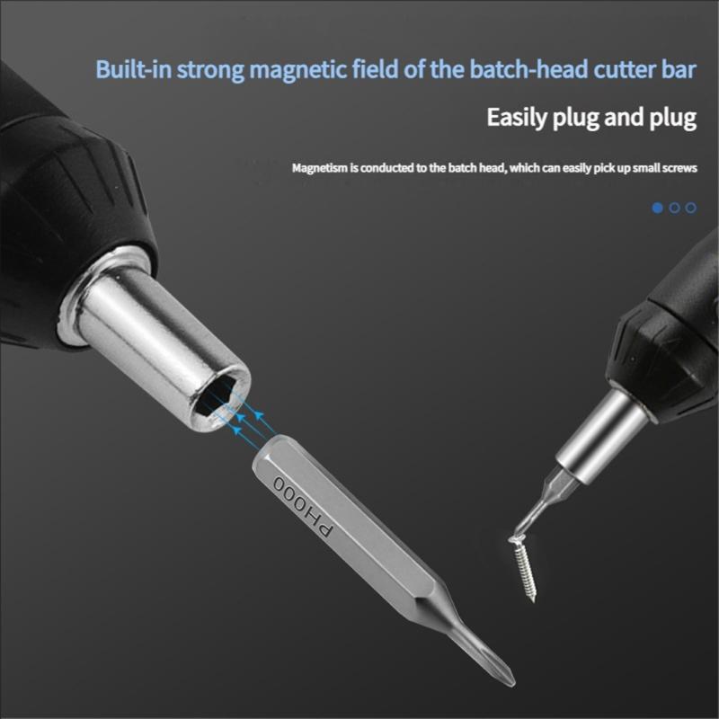 Practical Ratcheting Screwdriver 5 Piece Bit Set Smooth Ratcheting Mechanism Nonslip Handle Compact Storage Solution