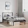 VidaXL Metal Bed Frame with Black Headboard 100x190 Cm 352474