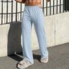 INCERUN Pantaloni Lunghi Casual da Uomo con Vita Elastica e Cut-out Pantaloni da Casa Loungewear