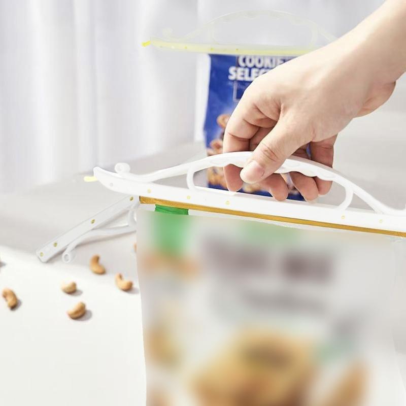 10 Pieces Multipurpose Plastic Bag Sealer Clip Portable Design Secure Grip Airtight Sealing Kitchen Organization Tool