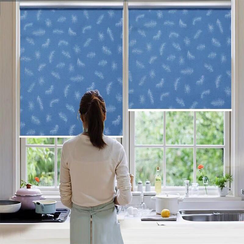 Desert Spring No-Drill Blackout Roller Blind