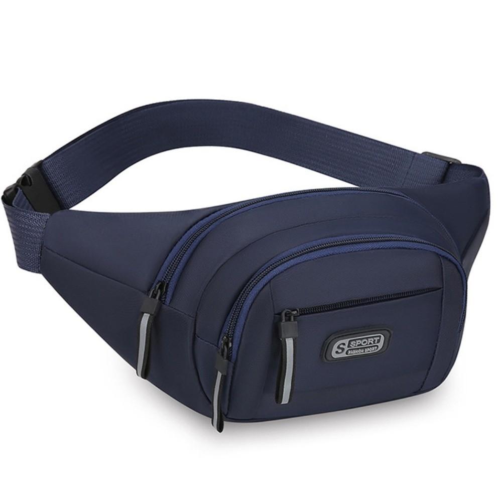 Large Capacity Mobile Waist Bag Multi-layer Storage Sports Walking Bag Men Chest Bag  Motorcycle