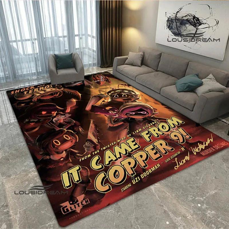 3D Murder-Drones Cartoon Printed Carpet Non-slip Carpet Washroom Floor Mat Fashion Yoga Mat Bedroom Decoration Birthday Gift