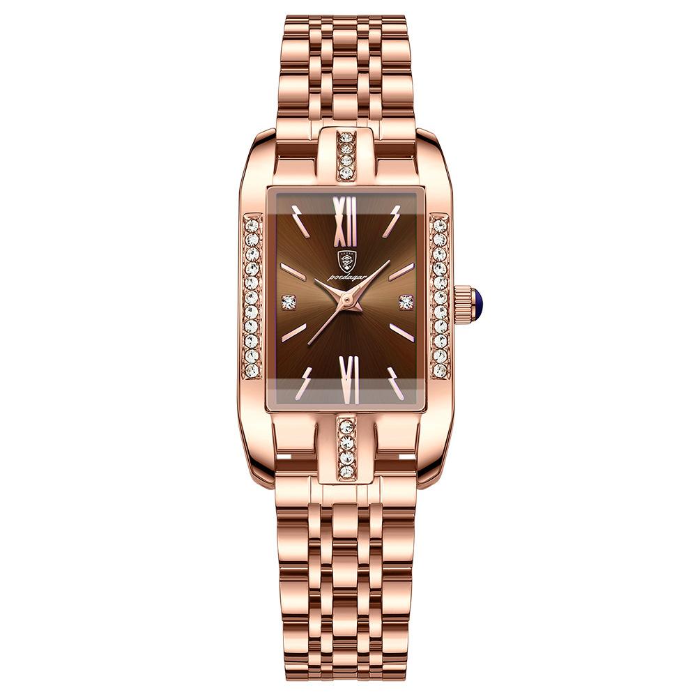 Swiss Brand POEDAGAR Watches Women's Fashion Design Quartz Wristwatch Waterproof Stainless Steel Clock Luxury Women Watch