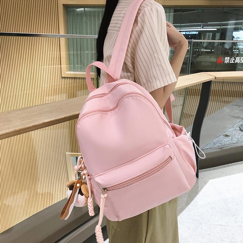 Small Fresh Korean Version of Literary Soft Girl Student Schoolbag Japanese and Korean Leisure Style Large-capacity Backpack