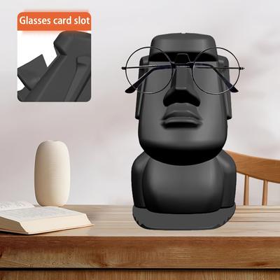 Soporte para Gafas Creativo Divertido Decoración Lentes de Gafas Soporte para Teléfono Accesorios de Oficina para el Hogar Figuras Miniaturas Adornos de Escritorio