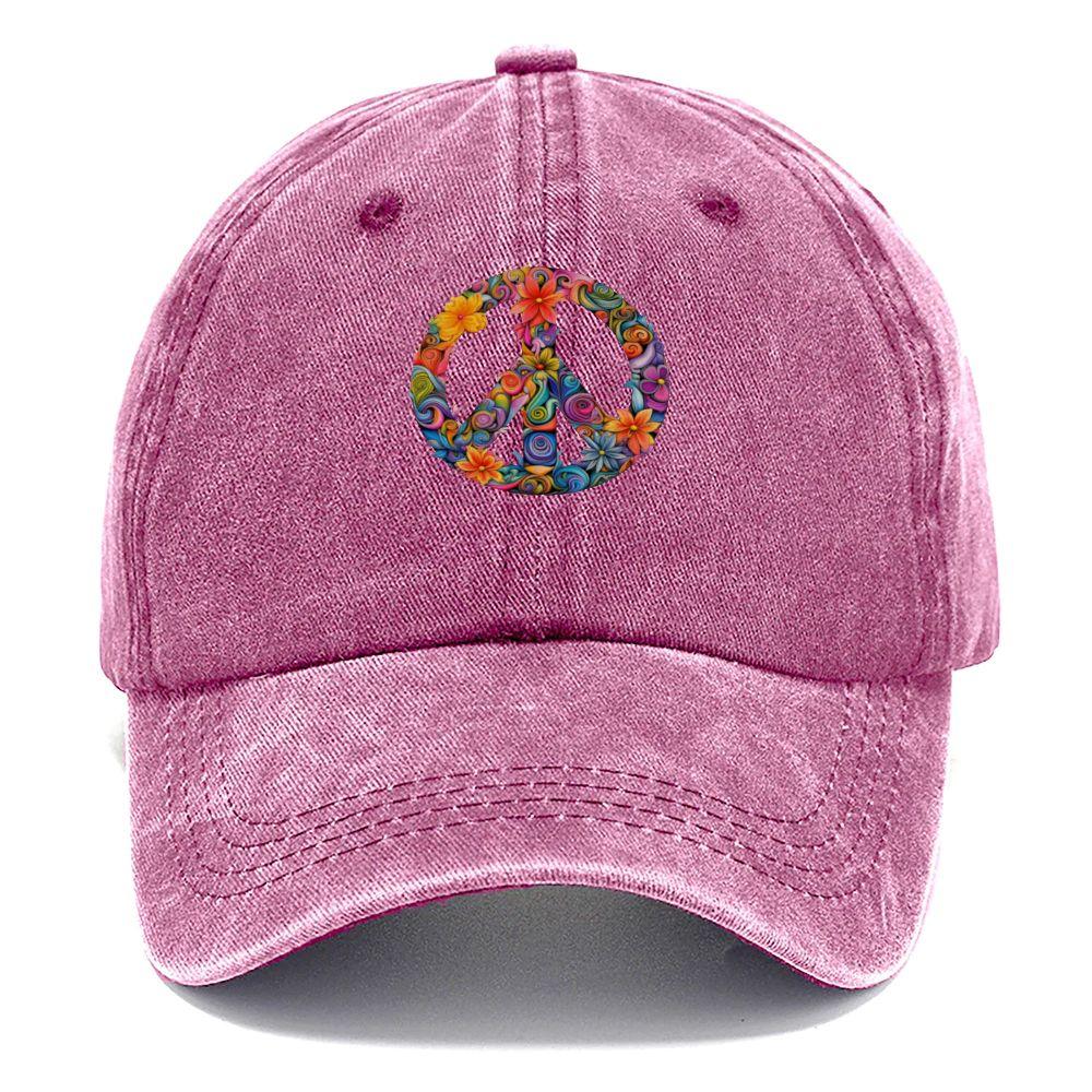 Men Women Retro Boho Baseball Cap with Multicolor Floral Swirl Print Viscose Washed Suitable for Outdoor Beach Festival 1pc&1pc