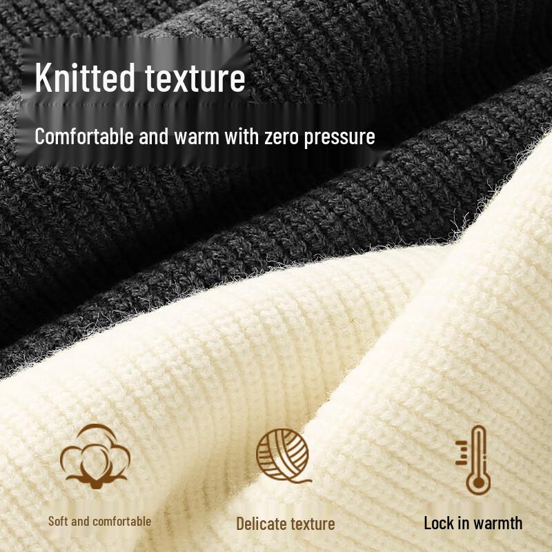 MINISO Men's Vintage Loose Knit Cardigan Sweater