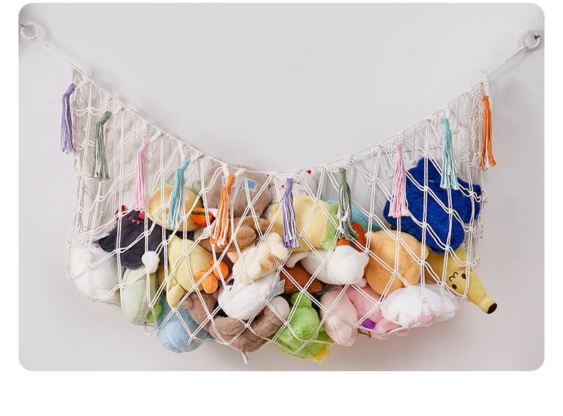 Hand-Knitted Small Bear Toy Hammock Net for Plush & Figures