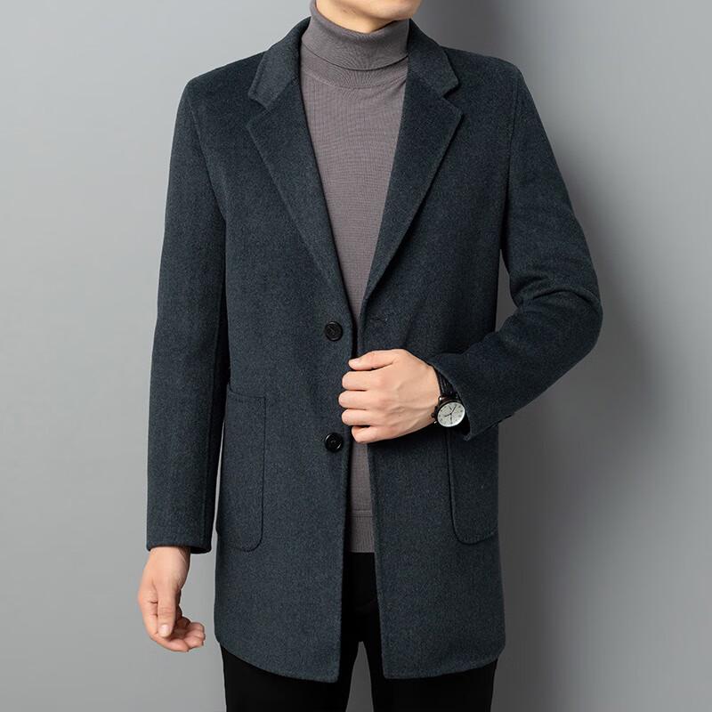 

G·TENNA Мужское двустороннее пальто из смесовой шерсти D-HDB92207 50