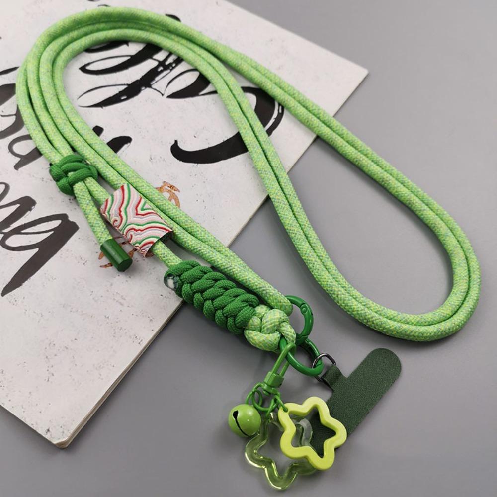 Suport telefon mobil cu clemă spate, model de nor de bun augur, lanț, frânghie, șnur pentru telefon mobil, smartphone-uri