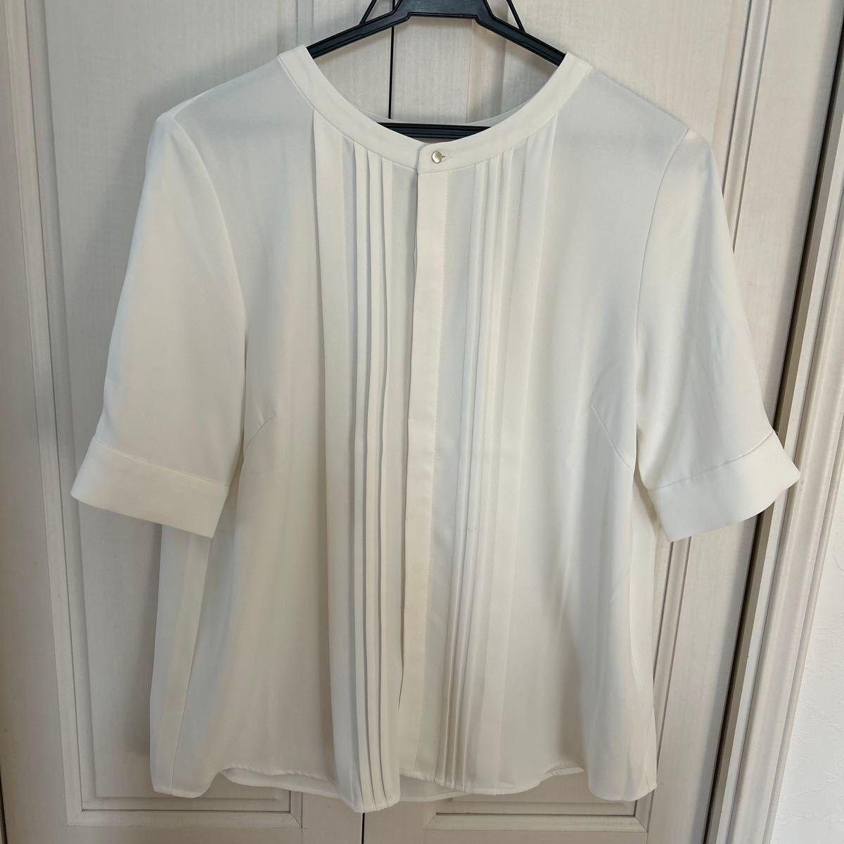 Beautiful Rope Picnic Short Sleeve Pintuck Blouse White