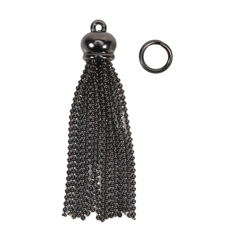 1 Stück Metallkette Quaste Leder Taschen Schmuck Vorhang Bekleidung Dekoratives Zubehör DIY Schlüssel Handy Tasche Fransenbesatz Quasten