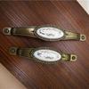 Antique Bronze Ceramic Cupboard Handle Knobs Vintage Zinc Alloy Furniture Kitchen Door Drawer Ceramic Pulls Handles