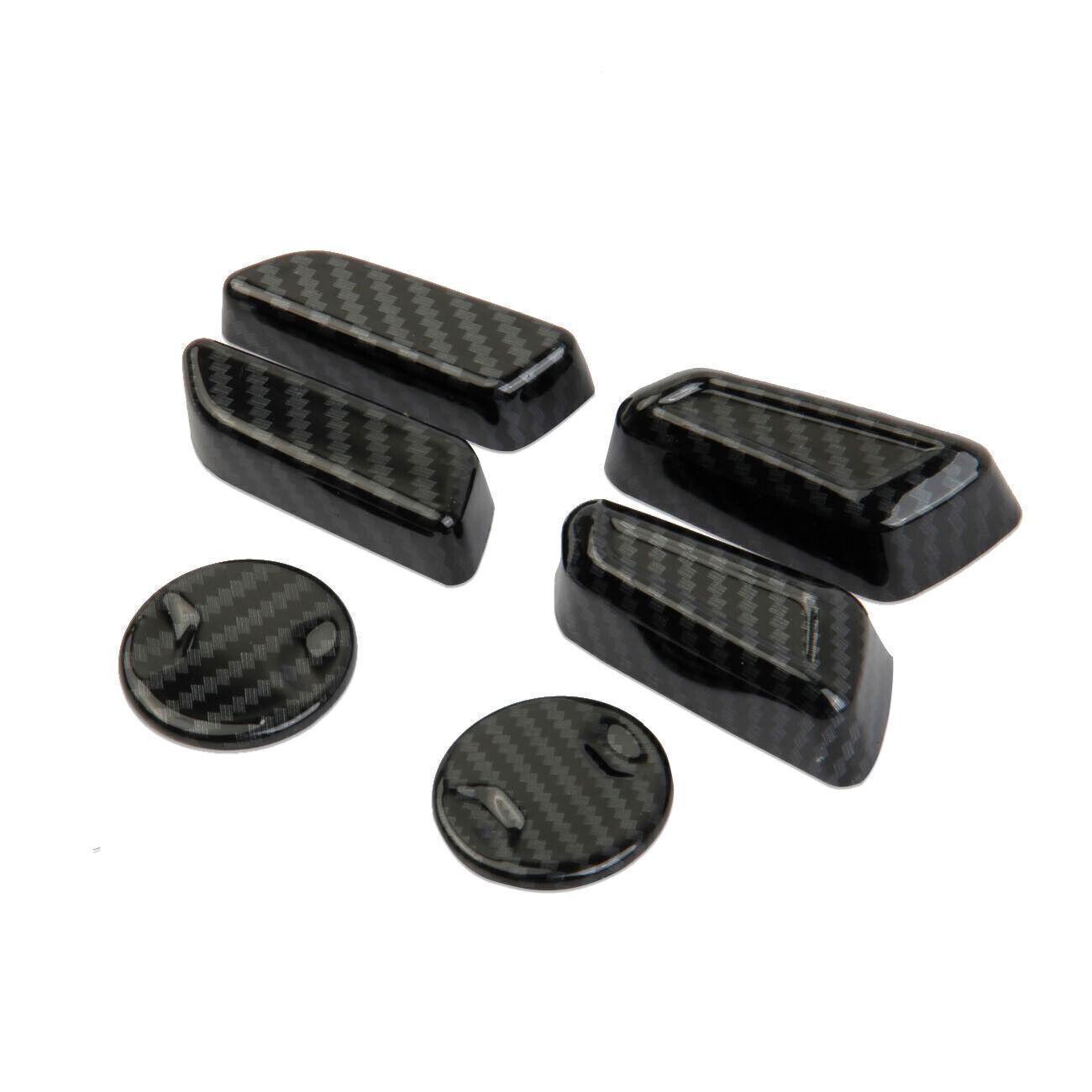 Carbon fiber interior seat adjustment button trim cover fit for KIA K5 -2024