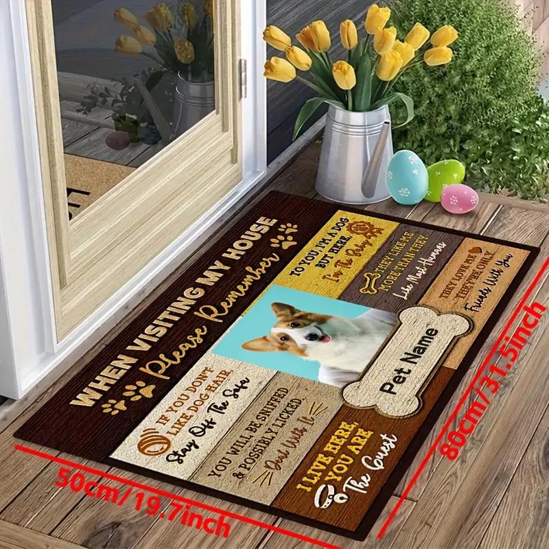 House Entrance Carpet Front Floor Door Entrance Mat Indoor Pet Dog Gift Bath Kitchen Doormat Garden Carpet Rug Funny Interest