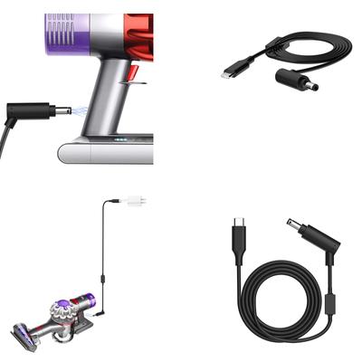 Efficient Handheld Vacuum Cleaner Charging Cable for Dyson V6 V7 V8 Battery Faster Charger Cord Power Adapter Line