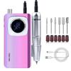 Electric Nail Files Rechargeable Nail Drill 45000RPM Nail Drill Machine for Acrylic and Gel Nails Electric Manicure Set