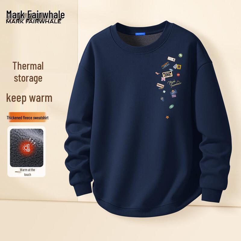 Mark Fairwhale Men's Fleece-Lined Crew Neck Sweatshirt