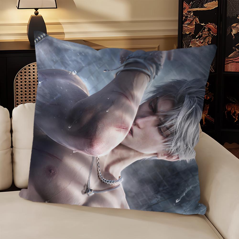 Hot Game Love And Deepspace Pillow Case Sofa Living Room Bedroom Headboard Backrest Cushion Square Cushion Nap Time