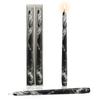 10 Inch Taper Candles Marble Print Candlesticks Handmade Set of 2PCS Unscented Tapered Candle for Hone Decoration Party