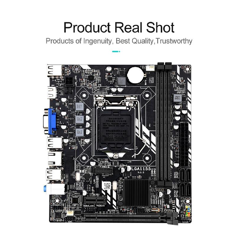 LGA1155 DDR3 M-ATX H61M motherboards for Intel core i7 i5 i3 pentium celeron processors