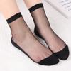 Female Summer New Pure Color Simple Breathable Crystal Stockings