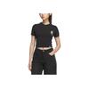adidas Originals alla Moda Girocollo Manica Corta T-shirt Regular Top Donna Nero JN1680