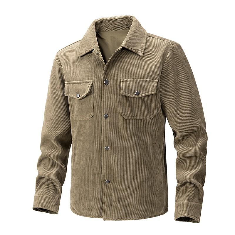 Mens Slim Fit Jacket Casual Fall Outerwear Solid Color Long Sleeve Non-Hooded