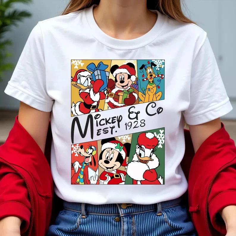 Mickey Co EST 1928 Christmas TSHIRT Unisex S