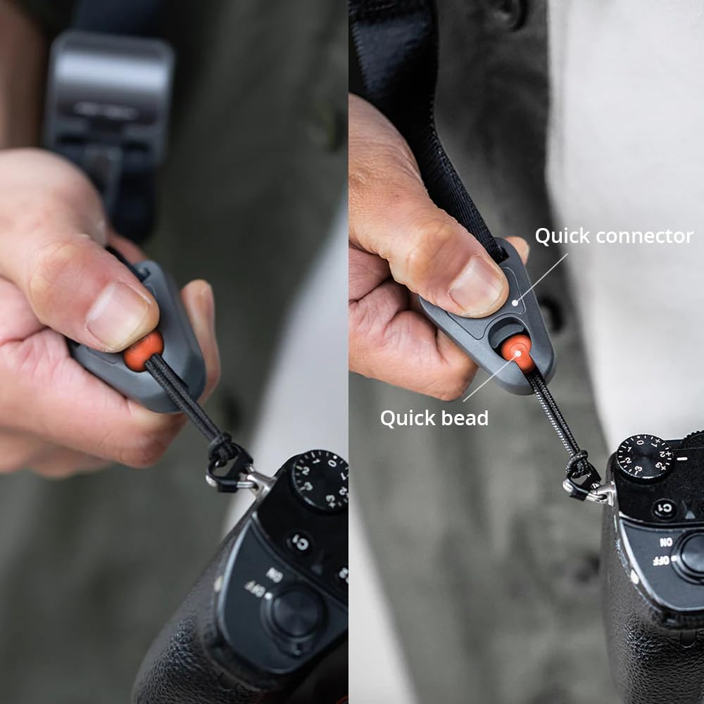 PGYTECH Backpack Camera Strap with Quick Attachment and Strap Adjuster, Hands-Free Detachment, Heavy-Duty, High-Strength
