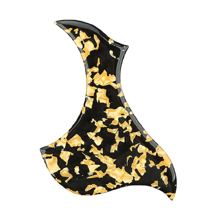 PVC Pickguard Sticker Electric Guitar Pickguard Scratch Plate PVC Texture Music Instrument Accessory Suitable for Guitar жёлтый/чёрный
