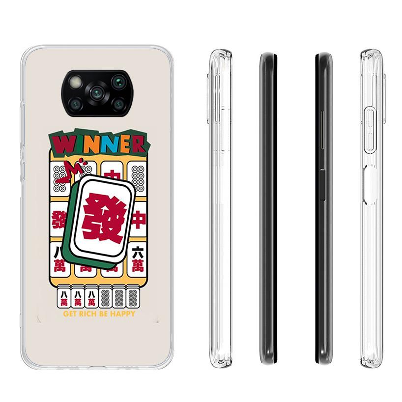 Creative Mahjong Phone Case For Xiaomi Poco F7 Ultra X7 X6 Pro X5 Redmi 15 15C 13 13C 12 12C 10 10A 10C 9 9A 9C 9T Shell Poco X7