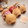 20/36cm Cartoon Dressing Capybara Plush Doll Pillow Lying Sweater Capybara Stuffed Animal Home Decoration Gift For Children