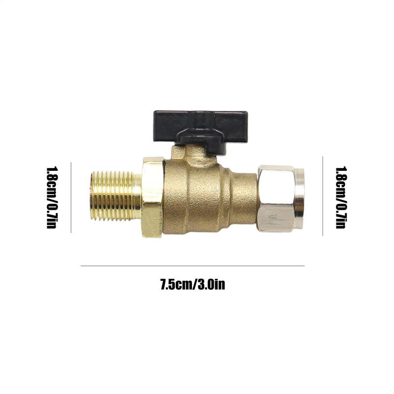 Reifenbremse Absperrventil Bremse Messing Luftstecknippel Schwerlast Leistungsstark Integrierte Hydraulikteile Für die meisten Automodelle