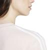 Adidas Striped Round Neck Short Sleeve T-Shirt Women Tops Pink IY4227