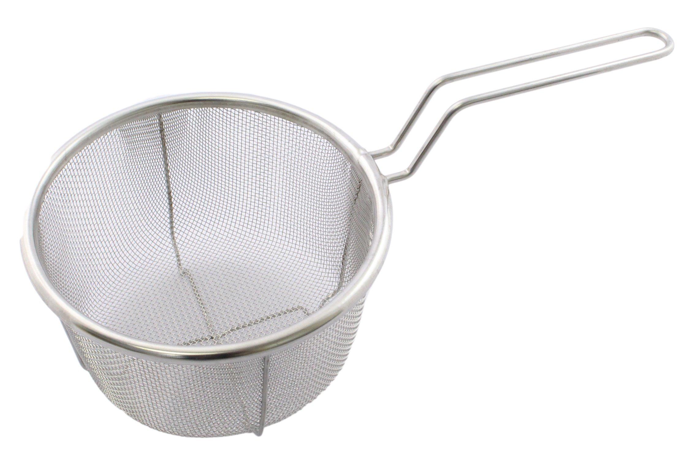 

Hogdseirrs Inoue Wire Mesh Industry Stainless Made in Japan Colander/Boiling Basket, Deep, 18cm, 18-8 Steel,