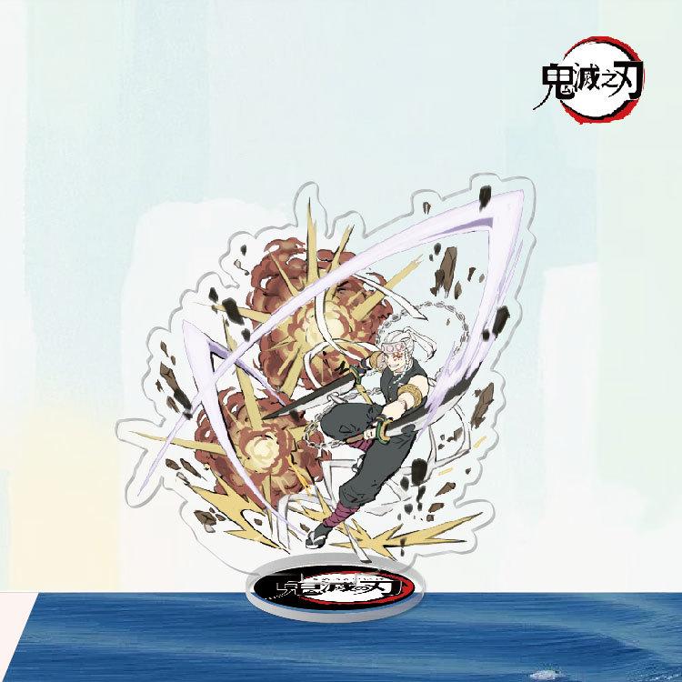 Game Anime Demon Slayer Blade Tanjiro Acrylic Cosplay Character Stand Acrylic Figure Stand Painted Desk Decor Ornament Gift